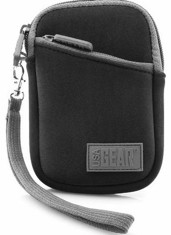 USA Gear Portable Mobile Phone Case Pouch with Carrying Wrist Strap for Big Button / Easy to Use Senior / Pay as you go / Pre-Pay / PAYG / Mobile Phones - Will fit Select Vodafone , TTfone , Samsung ,