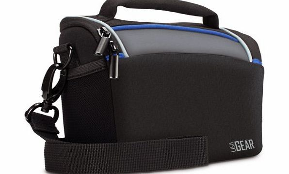 Accessory Power USA Gear Portable Projector Travelling Case with Waterproof Rain Cover , Adjustable Padded Divider 