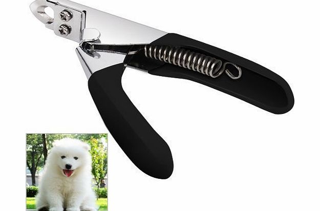Accessotech Black Pet Nail Clippers Cutter for Dogs Cats Birds Guinea Pig Animal Claws Scissor Cut