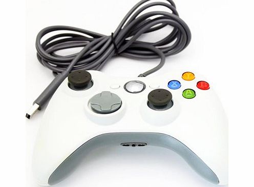 Accmart Microsoft Xbox 360 Xbox360 Wired USB Cable Game Controller Gamepad Joypad for PC Windows 7 Blue