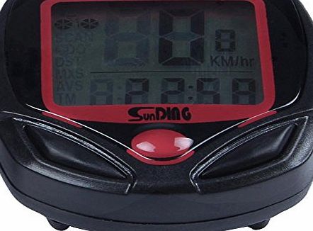 TM) Waterproof LCD Digital Cycle Computer Bicycle Bike Meter Speedometer Odometer