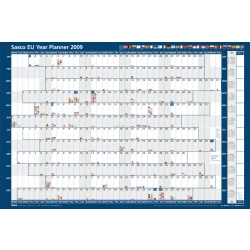 Acco Sasco 2009 EU Planner Unmounted 915 x 610 mm