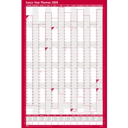 Acco Sasco 2009 Portrait Year Planner 610 x 915 mm
