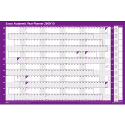 Acco Sasco Mounted 2008/2009 Planner 915 x 610 mm