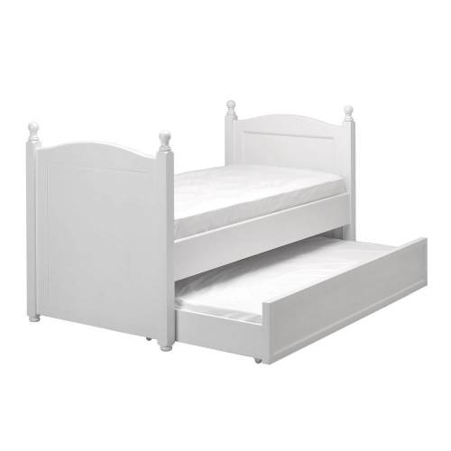 White Painted Truckle Bed