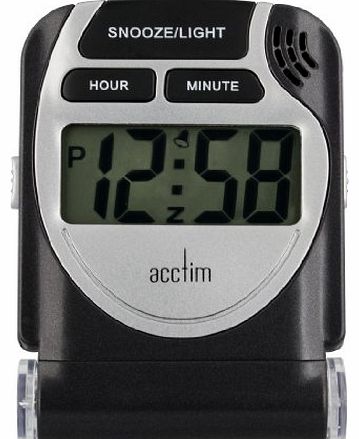 Acctim 13253 Smartlite Travel LCD Alarm, Black
