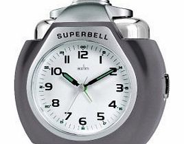 Acctim 13977 Superbell Alarm Clock, Titanium