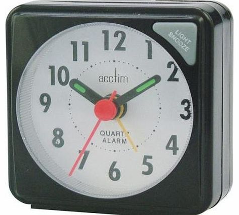 OUR REF 4r Clearance Acctim  Orlean  LCD Display Travel Alarm Clock In Black, 