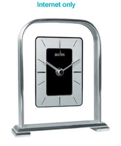 Glass and Metal Mantel Clock