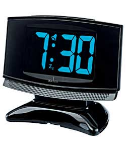 Radio Controlled Blue LED Alarm Clock