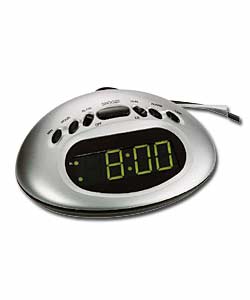 Acctim Space Green LED Alarm Clock