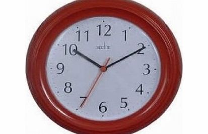 Acctim Wycombe Wall Clock (Red)