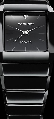 Accurist Gents Diamond set Ceramic Watch MB952