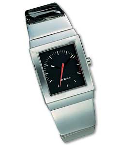 Accurist Gents Quartz Rectangular S/Steel Bracelet Watch