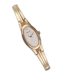 Accurist Gold Plated Semi-Bangle Watch