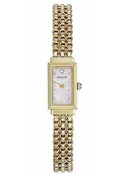 Accurist Ladies 9ct Gold Diamond set Watch GD1610
