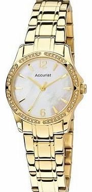 Ladies Gold Plated Bracelet Watch (991579611)