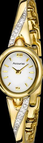 Accurist Ladies Gold Plated Watch LB1646W
