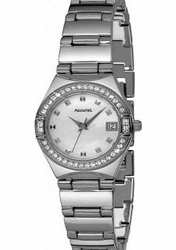 Accurist Womens Watch LB1662 Mother of Pearl Dial and Stainless Steel Bracelet