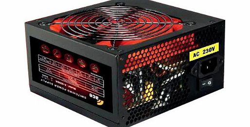 ACE 750W BR PSU with 12cm Red Fan and PFC - Black