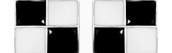 ACE Black And White Checked Cufflinks