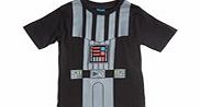 Boys Darth Vader T-Shirt With Cape