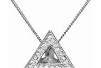 ACE Crystal Set Triangular Pendant