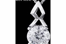 ACE Espree Diamond Drop Silver Cubic Zirconia Pendant