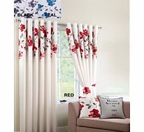 Evette Top Border Ring Top Curtains Including