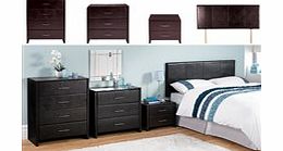 Faux Leather 3 Drawer Chest