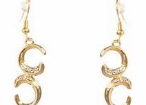 Gold Crystal Drop Earrings