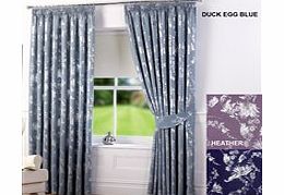 Metallic Leon Tape Top Curtains With Tie Backs