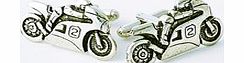 ACE Motorbike Pewter Cufflinks