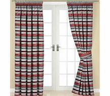 Natasha Fully Lined Curtains - Red