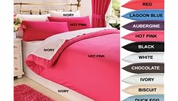 ACE Percale Plain Dyed Co-ordinates - Duvet Cover