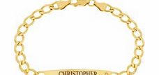 Personalised - Gold Plated Gents ID Bracelet