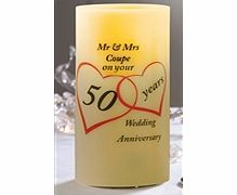 ACE Personalised Anniversary Candle
