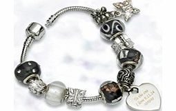 Personalised Black Charm Bracelet