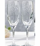 Personalised Champagne Flutes