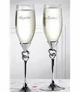 ACE Personalised Champagne Glasses