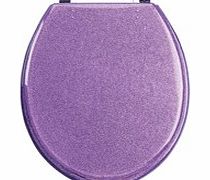 Purple Glitter Toilet Seat