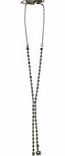 ACE Rhodium Plated Colour Crystal Necklace