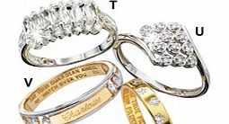 Silver  CZ Baguette Ring