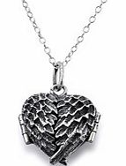Silver Angel Wings Locket