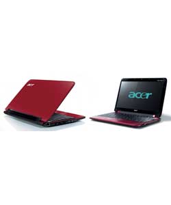 acer Aspire AO751 11.6in Mini Laptop - Red