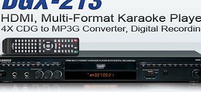 ACESONIC  DGX-213 HDMI Multi-Format cdg/dvd/mp3 g Karaoke player   335 songs   1 Microphone