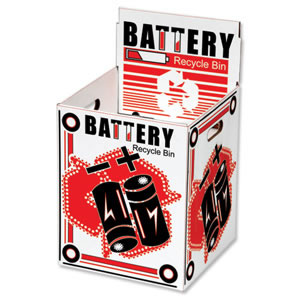 Battery Recycling Bin with Double Walls