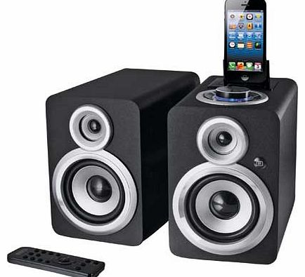 Acoustic Solutions 10 Watt Wooden Speakers - Black