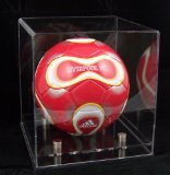 Acrylic Display Cases Modern Acrylic Football Display Case- Clear Base