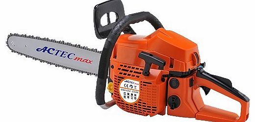 Actecmax  58CC PETROL CHAINSAW 20`` BAR, 2x CHAINS FREE CARRY CASE